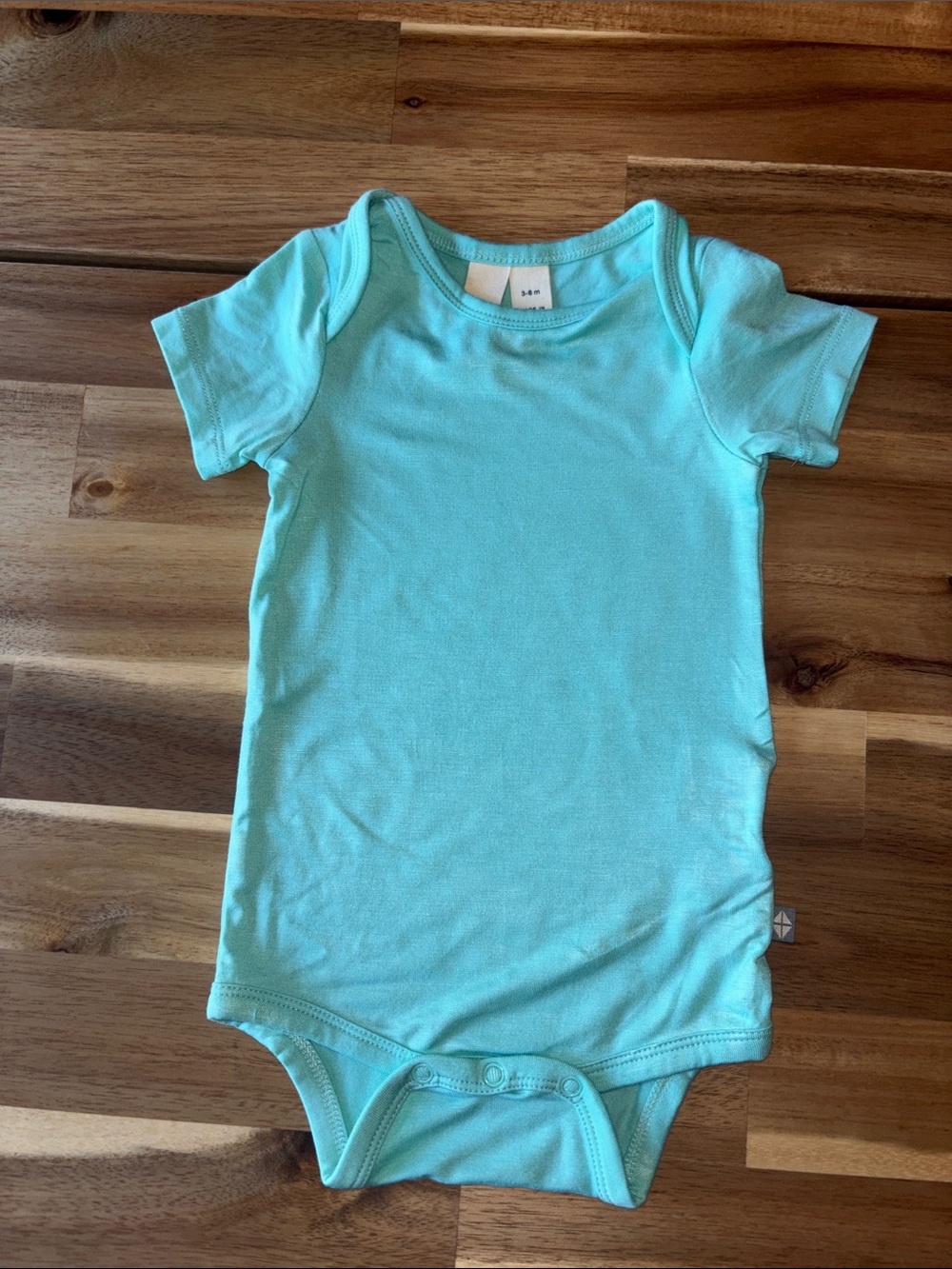 Kyte BABY Short-Sleeve One-Piece in Aqua Blue